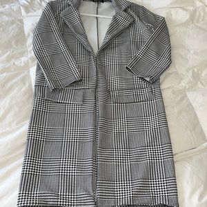 Houndstooth Long Cardigan NWOT